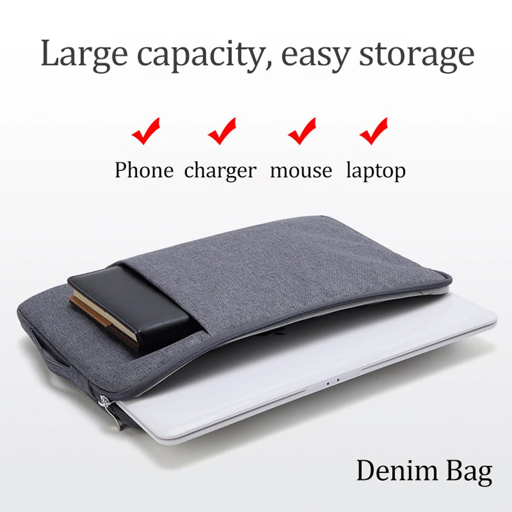 FlexiSleeve™ – Slim Laptop Sleeve Denim Protective Case for MacBook & Laptops